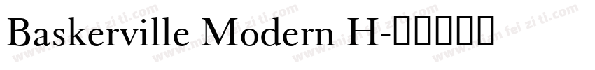 Baskerville Modern H字体转换